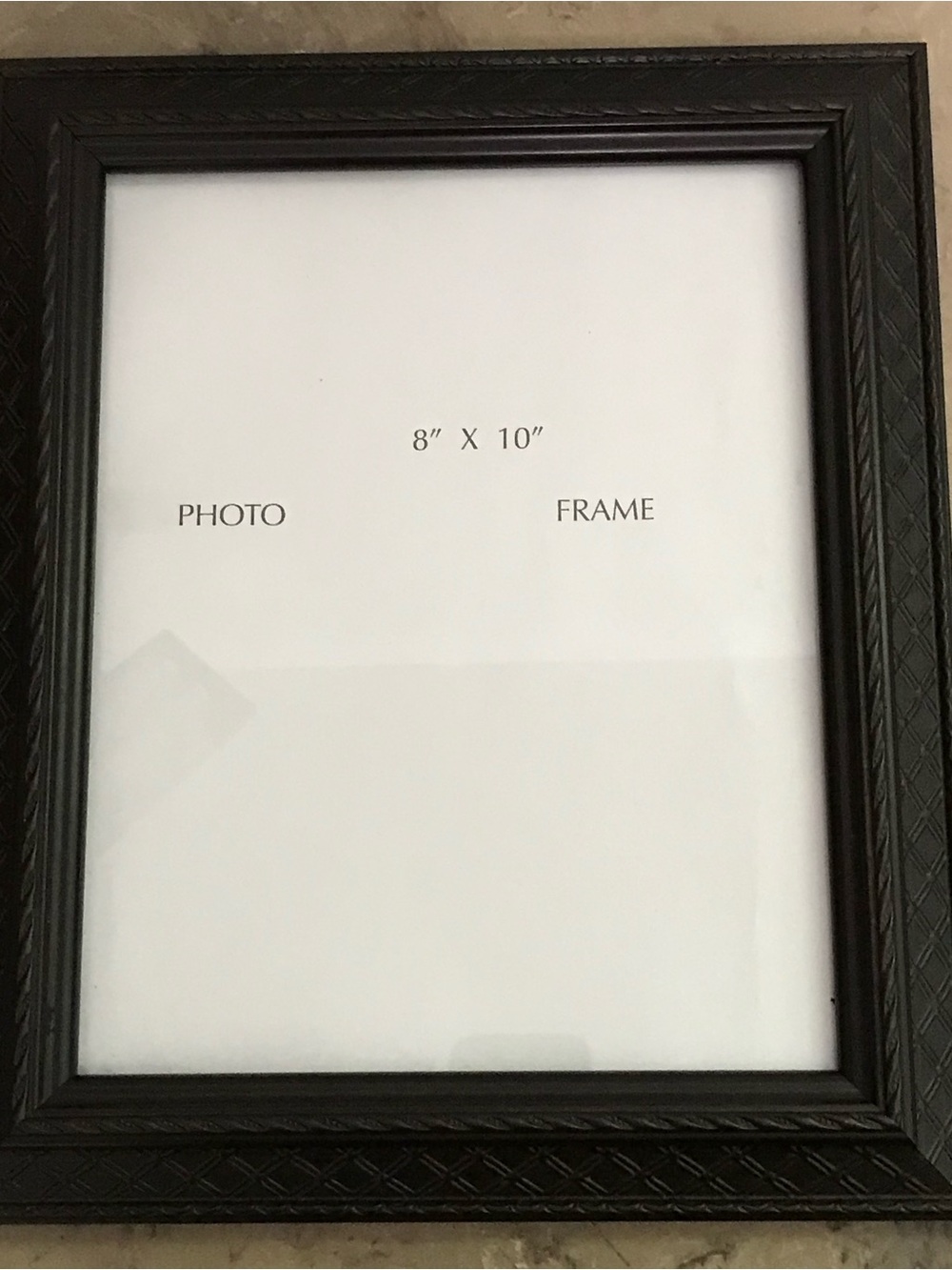 Studio Decor Black Faux Wood 12x10 Picture Frame for 8x10 Photo
